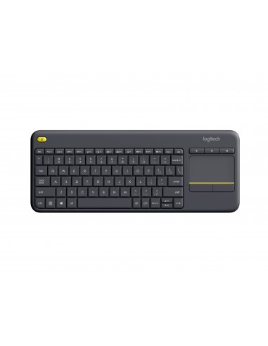 Logitech K400 Plus teclado RF inalámbrico QWERTY Holandés Negro