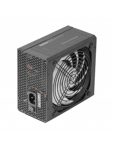 Tacens RADIX ECO X 650 Fuente Alimentación PC ATX 650W 6 Años Garantía Tecnología Silenciosa AI-RPM +87% Eficiencia Negro