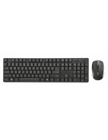 Trust XIMO teclado Ratón incluido RF inalámbrico QWERTY Español Negro