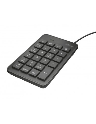 Trust 22221 teclado numérico Portátil PC USB Negro