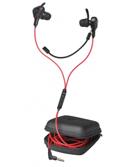 Trust TRU GXT 408 Auriculares Alámbrico Dentro de oído Juego Negro, Rojo