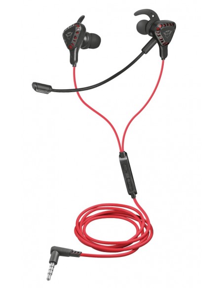 Trust TRU GXT 408 Auriculares Alámbrico Dentro de oído Juego Negro, Rojo