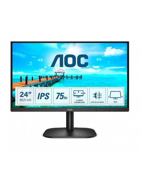 AOC B2 24B2XH EU LED display 60,5 cm (23.8") 1920 x 1080 Pixeles Full HD Negro