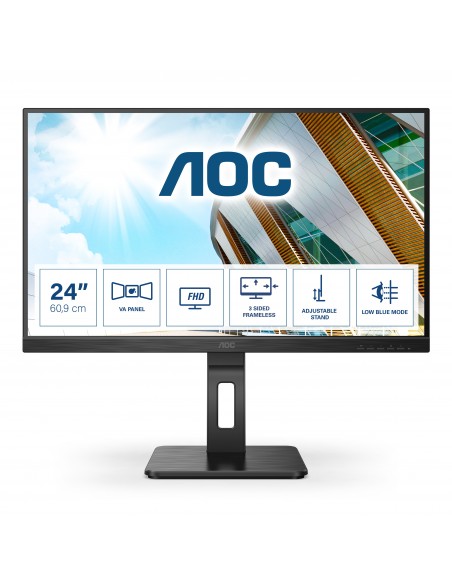 AOC P2 24P2QM LED display 60,5 cm (23.8") 1920 x 1080 Pixeles Full HD Negro