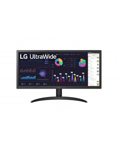 LG 26WQ500-B pantalla para PC 65,3 cm (25.7") 2560 x 1080 Pixeles 4K Ultra HD LCD Negro