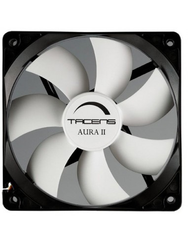 Tacens Aura II 12cm Carcasa del ordenador Ventilador Negro, Blanco