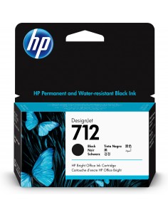 HP Cartucho de Tinta DesignJet 712 negro de 38 ml