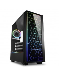 Sharkoon RGB LIT 100 Midi Tower Negro