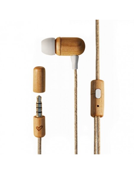 Energy Sistem Eco Cherry Wood Auriculares Alámbrico Dentro de oído Música Madera