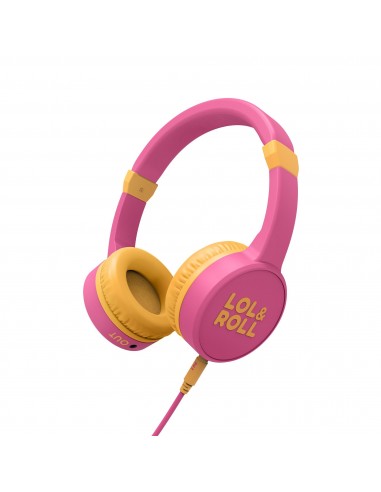 Energy Sistem Lol&Roll Pop Auriculares Alámbrico Diadema Música Rosa, Amarillo