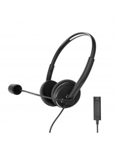 Energy Sistem Office 2+ Auriculares Alámbrico Diadema Oficina Centro de llamadas USB tipo A Negro