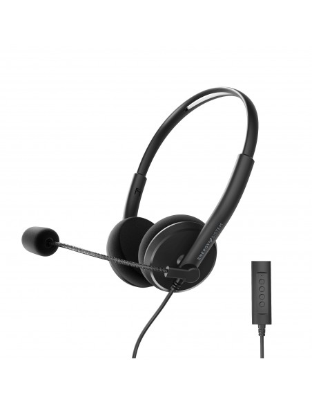 Energy Sistem Office 2+ Auriculares Alámbrico Diadema Oficina Centro de llamadas USB tipo A Negro