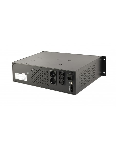 Gembird UPS-RACK-1200 sistema de alimentación ininterrumpida (UPS) Línea interactiva 1,2 kVA 720 W 4 salidas AC