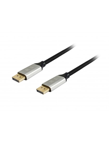 Equip 119265 cable DisplayPort 5 m Aluminio, Negro