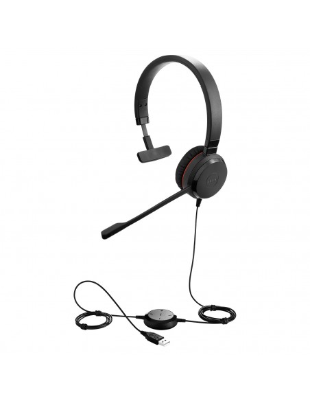 Jabra Evolve 20SE MS Mono Auriculares Alámbrico Diadema Oficina Centro de llamadas USB tipo A Bluetooth Negro