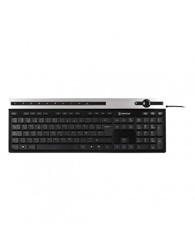 UNYKAch A 2930 teclado USB QWERTY Negro, Plata