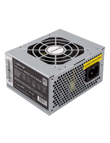 UNYKAch SFX 300W unidad de fuente de alimentación 20+4 pin ATX Plata