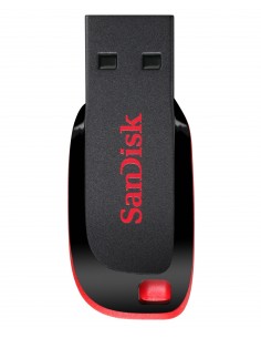 SanDisk Cruzer Blade unidad flash USB 128 GB USB tipo A 2.0 Negro, Rojo