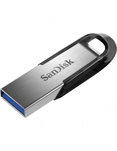 SanDisk ULTRA FLAIR unidad flash USB 128 GB USB tipo A 3.2 Gen 1 (3.1 Gen 1) Negro, Plata