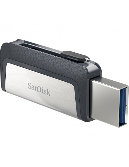 SanDisk Ultra Dual Drive USB Type-C unidad flash USB 64 GB USB Type-A   USB Type-C 3.2 Gen 1 (3.1 Gen 1) Negro, Plata