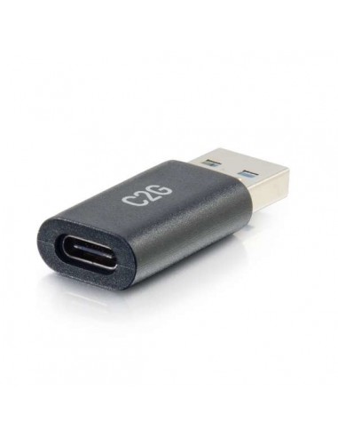 C2G Convertidor adaptador USB-C® hembra a USB-A macho SuperSpeed de 5 GB s