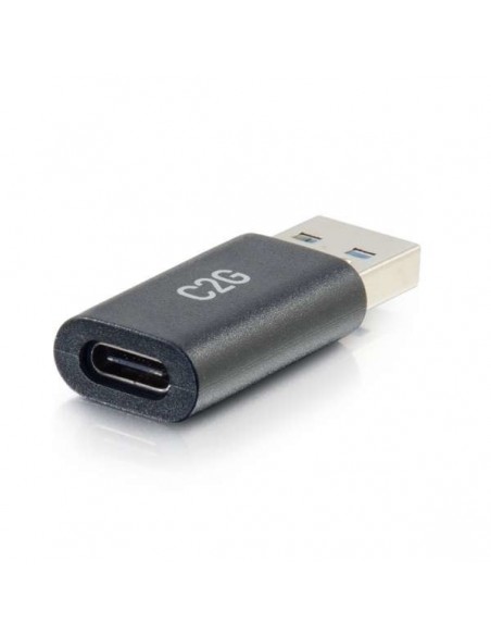 C2G Convertidor adaptador USB-C® hembra a USB-A macho SuperSpeed de 5 GB s