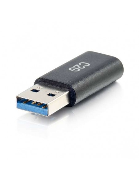 C2G Convertidor adaptador USB-C® hembra a USB-A macho SuperSpeed de 5 GB s