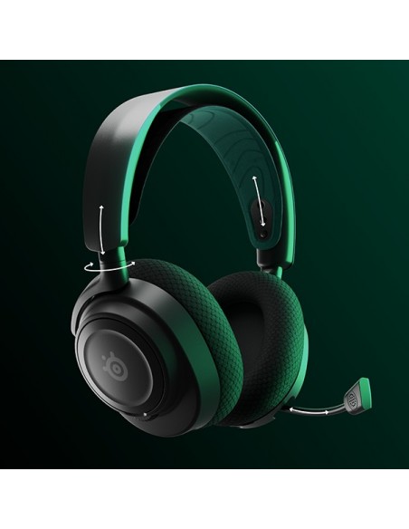 Steelseries Arctis Nova 7X Auriculares Inalámbrico y alámbrico Diadema Juego USB Tipo C Bluetooth Negro, Verde