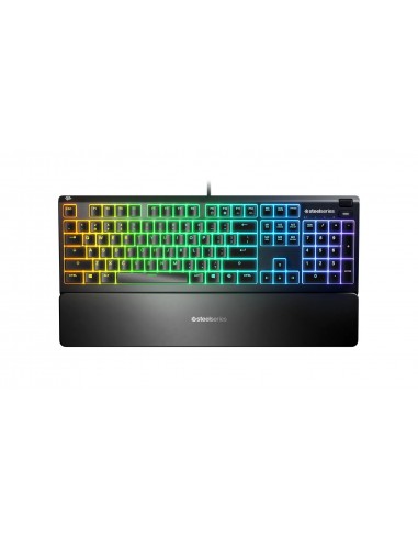 Steelseries APEX 3 teclado USB QWERTY Portugués Negro