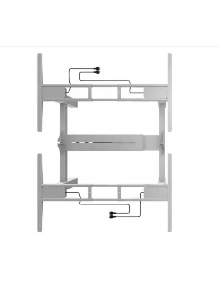 Equip 650830 estructura regulable para escritorio Eléctrico 4 pata(s) Gris