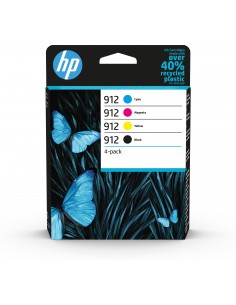 HP Paquete de 4 cartuchos de tinta Original 912 negro cian magenta amarillo