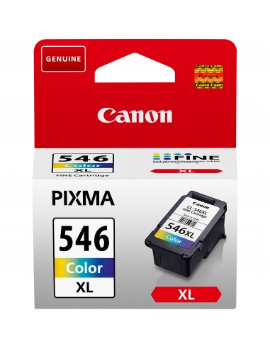 Canon PG-546XL cartucho de tinta 1 pieza(s) Original Alto rendimiento (XL) Cian, Magenta, Amarillo