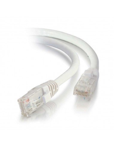 C2G Cable de conexión de red de 2 m Cat5e sin blindaje y con funda (UTP), color blanco