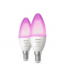 Philips Hue White and Color ambiance Vela - Bombilla inteligente E14 - (paquete de 2)