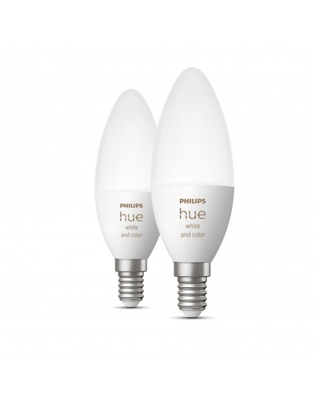 Philips Hue White and Color ambiance Vela - Bombilla inteligente E14 - (paquete de 2)