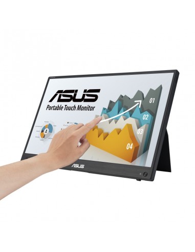 ASUS ZenScreen MB16AHT pantalla para PC 39,6 cm (15.6") 1920 x 1080 Pixeles Full HD Pantalla táctil Negro