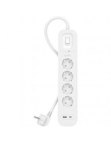 Belkin SRB001VF2M limitador de tensión Blanco 4 salidas AC 2 m