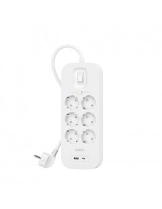 Belkin Connect Blanco 6 salidas AC 2 m