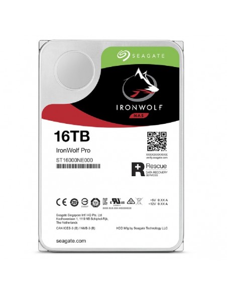 Seagate IronWolf Pro ST16000NT001 disco duro interno 3.5" 16 TB