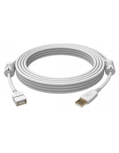 Vision USB 2.0, 2m cable USB USB A Blanco