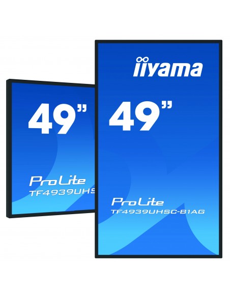 iiyama ProLite TF4939UHSC-B1AG pantalla para PC 124,5 cm (49") 3840 x 2160 Pixeles 4K Ultra HD LED Pantalla táctil