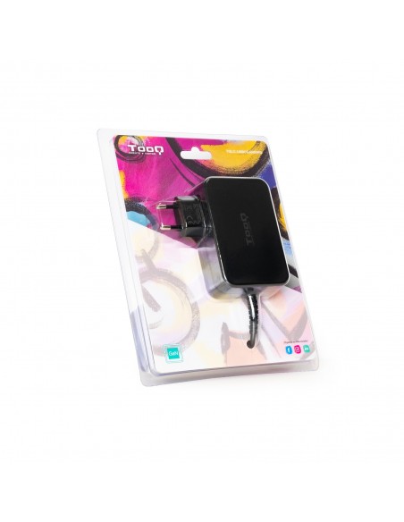 TooQ Cargador de portátil GAN USB-C PD3.0 90W, Negro