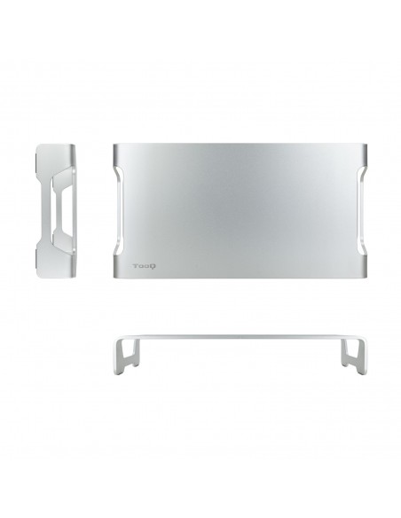 TooQ TQMR0004 soporte para monitor 33 cm (13") Plata Escritorio