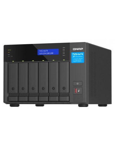 QNAP TVS-h674 NAS Torre Ethernet Negro i3-12100