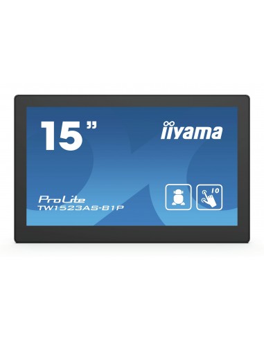 iiyama TW1523AS-B1P monitor POS 39,6 cm (15.6") 1920 x 1080 Pixeles Full HD Pantalla táctil