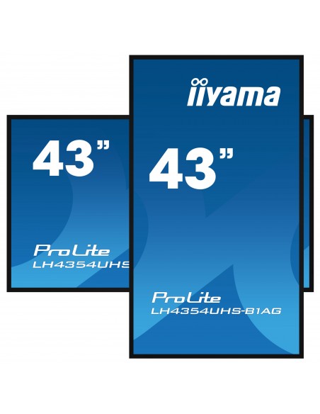 iiyama LH4354UHS-B1AG pantalla de señalización Pantalla plana para señalización digital 108 cm (42.5") LCD Wifi 500 cd   m² 4K