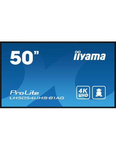 iiyama LH5054UHS-B1AG pantalla de señalización Pantalla plana para señalización digital 125,7 cm (49.5") LCD Wifi 500 cd   m²