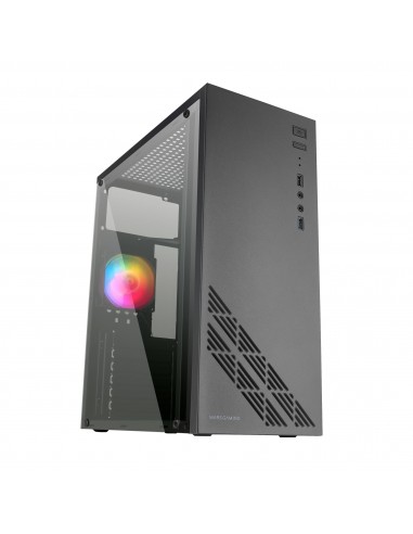 Mars Gaming MC100 Caja PC ATX Ventilador 90mm FRGB Convect-Cool Negro