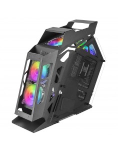 Mars Gaming MC61 Negro Caja PC Gaming Compacta Micro-ATX 4xVentilador 12cm ARGB Chroma