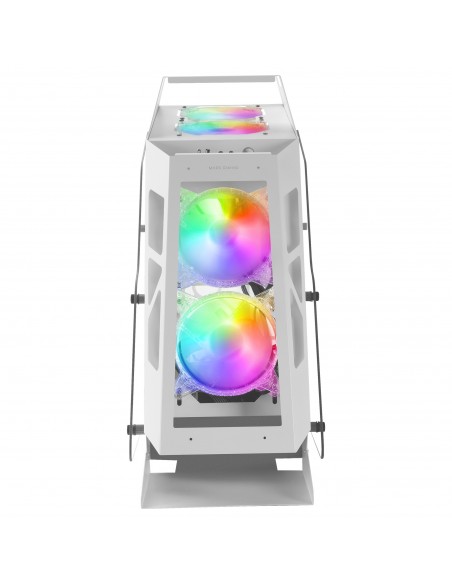 Mars Gaming MC61 Blanco Caja PC Gaming Compacta Micro-ATX 4xVentilador 12cm ARGB Chroma